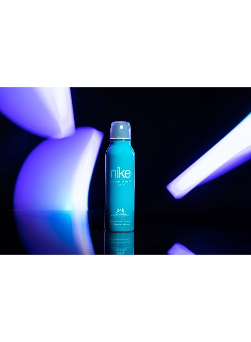 نايكي نايك تركواز فايبس مان مزيل العرق سبراي 24 ساعة، أو دو تواليت، 200 مل - Image 3